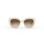 25F - Acetate Shiny Ivory / Brown