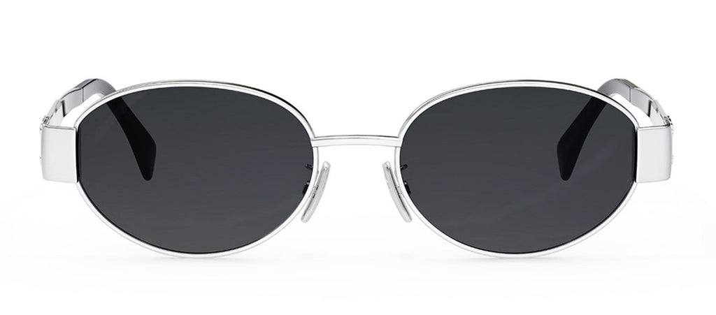 Celine Metal Triomphe CL 40235 U 16A Oval Sunglasses