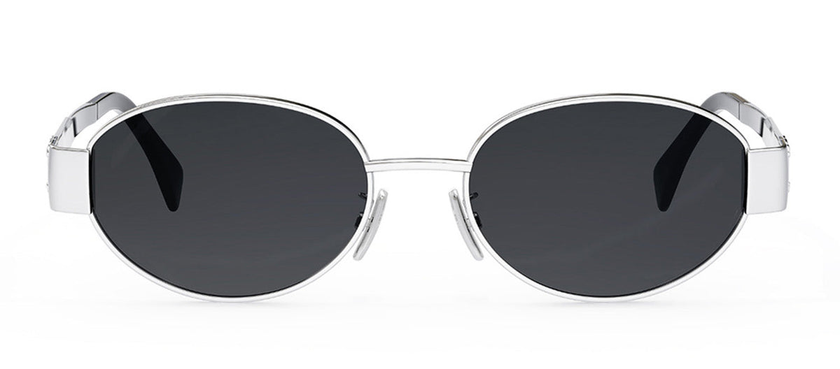 Celine Metal Triomphe CL 40235 U 16A Oval Sunglasses