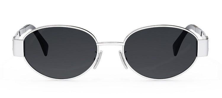Celine Metal Triomphe CL 40235 U 16A Oval Sunglasses