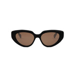 01E - Acetate Shiny Black with Brown Normal lenses