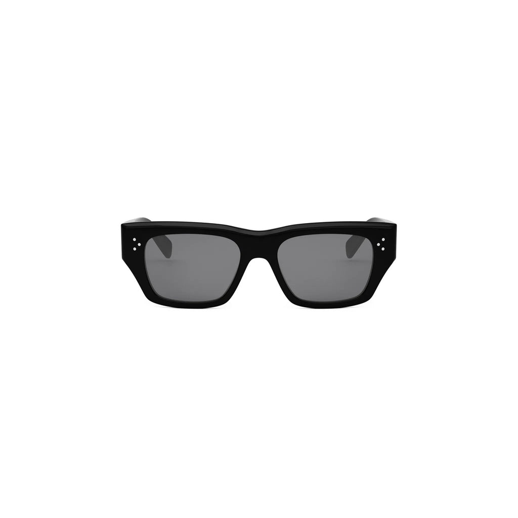 01A - Acetate Shiny Black with Grey Normal lenses