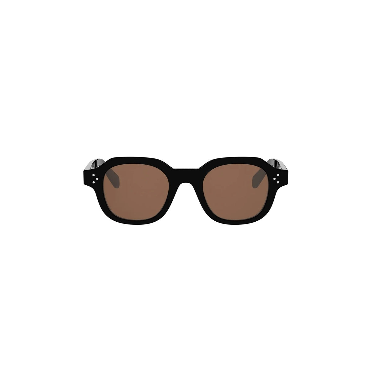01E - Acetate Shiny Black with Brown Normal lenses