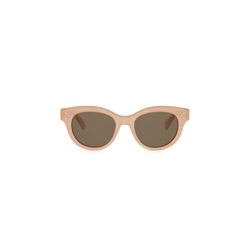 72E - Acetate Shiny Rose with Brown Normal lenses