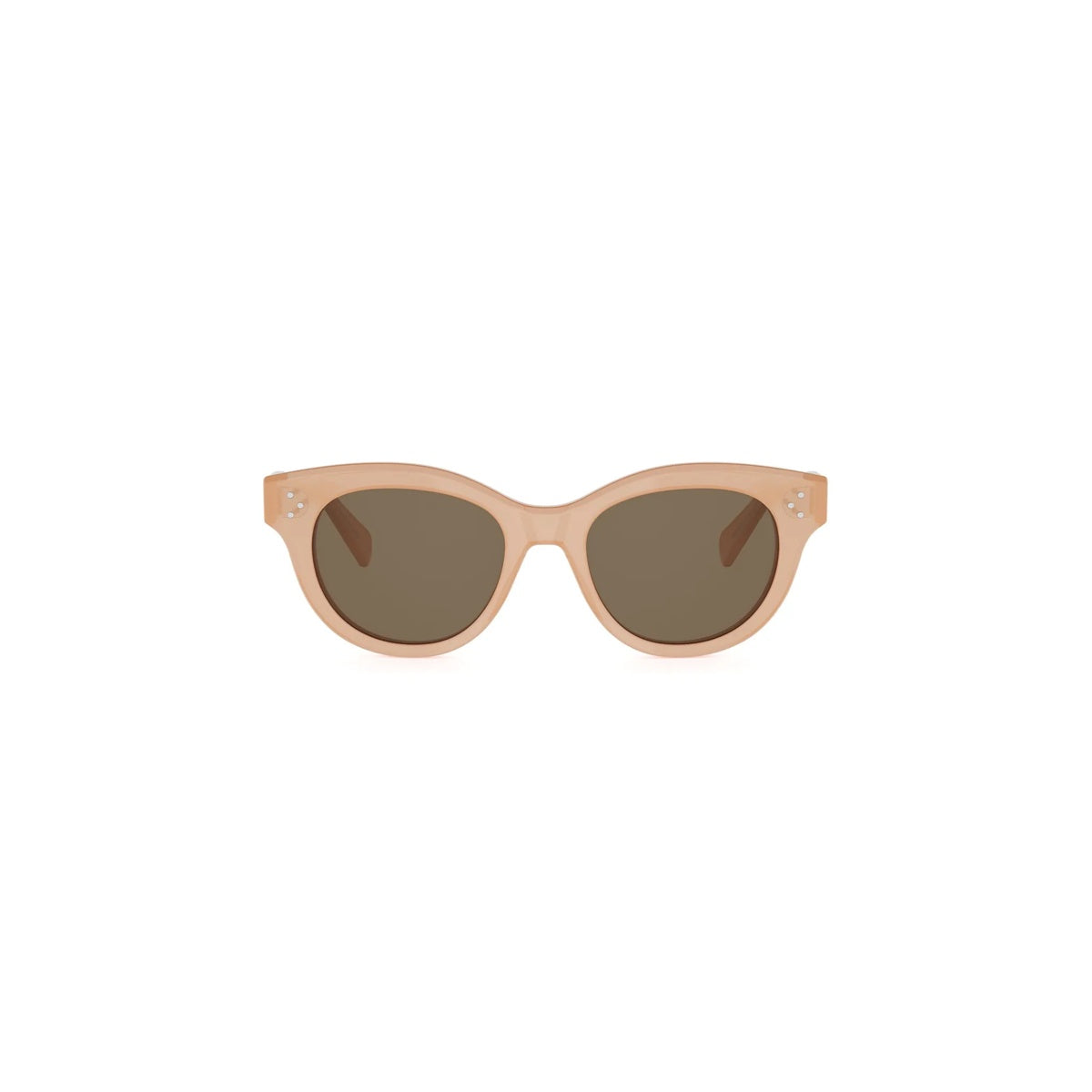 72E - Acetate Shiny Rose with Brown Normal lenses