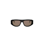 01E - Acetate Shiny Black with Brown Normal lenses