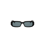 01V - Acetate Shiny Black with Blue Normal lenses