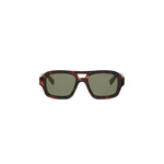 52N - Acetate Shiny Havana with Green Normal lenses