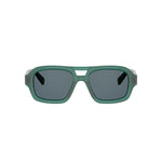 96V - Acetate Shiny Green with Blue Normal lenses