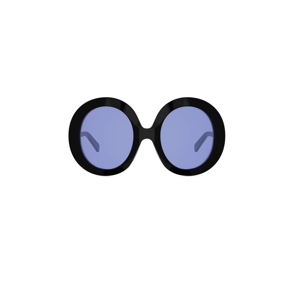 01V - Acetate Shiny Black with Grey Normal lenses
