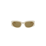 25J - Acetate Shiny White with Brown Normal lenses