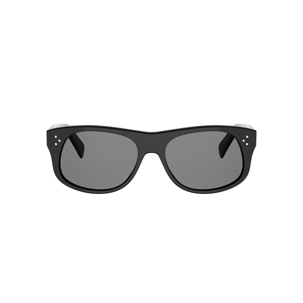 01A - Acetate Shiny Black with Grey Normal lenses