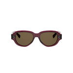 66E - Acetate Shiny Red with Brown Normal lenses