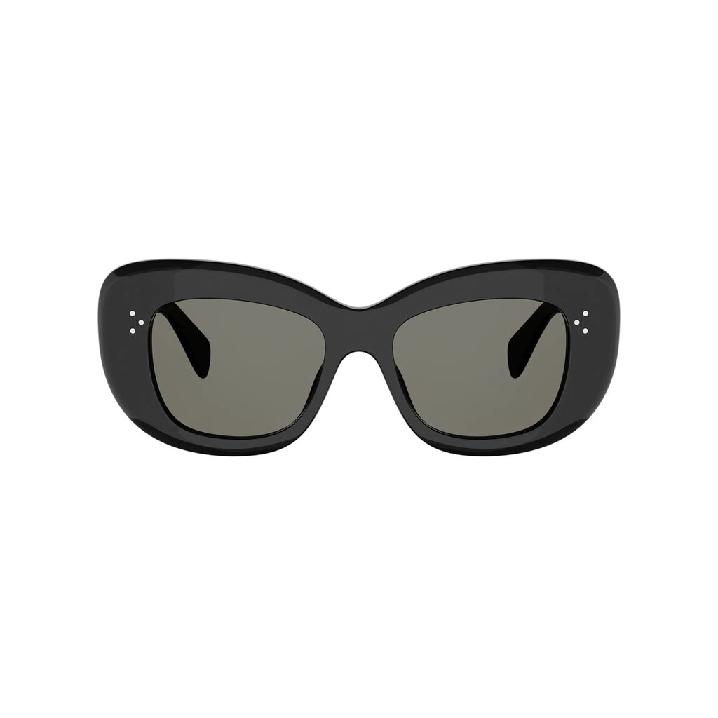 01A - Acetate Shiny Black with Grey Normal lenses