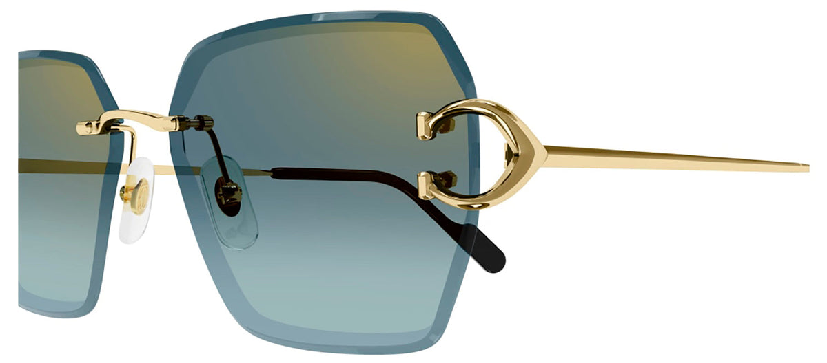Cartier CT0466S 003 Butterfly Sunglasses