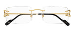 Cartier CT0488O 001 Rectangle Eyeglasses