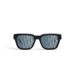 01X - Acetate Shiny Black / Blu Mirror