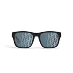 10B8 - Acetate Shiny Black / Blu Mirror