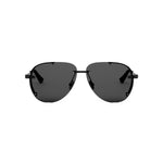01A - Metal Shiny Black with Grey Normal lenses