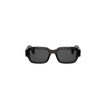 45A0 - Acetate Shiny Grey with Grey Normal lenses