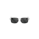F0A0 - Metal Shiny Silver with Grey Normal lenses