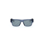 30B8 - Acetate Shiny Blue with Blue Mirror lenses