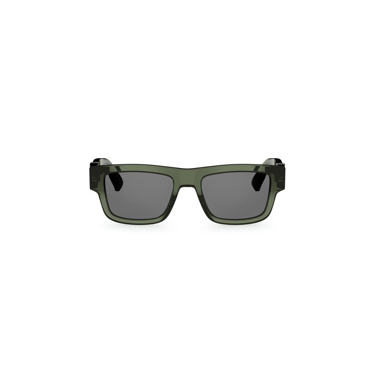 55A0 - Acetate Shiny Green with Grey Normal lenses