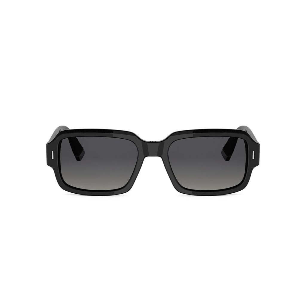 10A1 - Acetate Shiny Black with Grey Gradient lenses