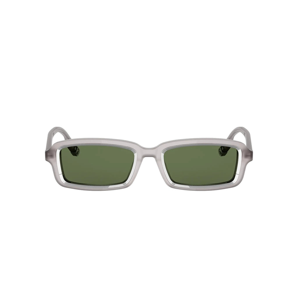 45C0 - Acetate Shiny Grey with Green Normal lenses