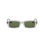 45C0 - Acetate Shiny Grey with Green Normal lenses