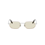 F0M0 - Metal Shiny Silver with Brown Normal lenses