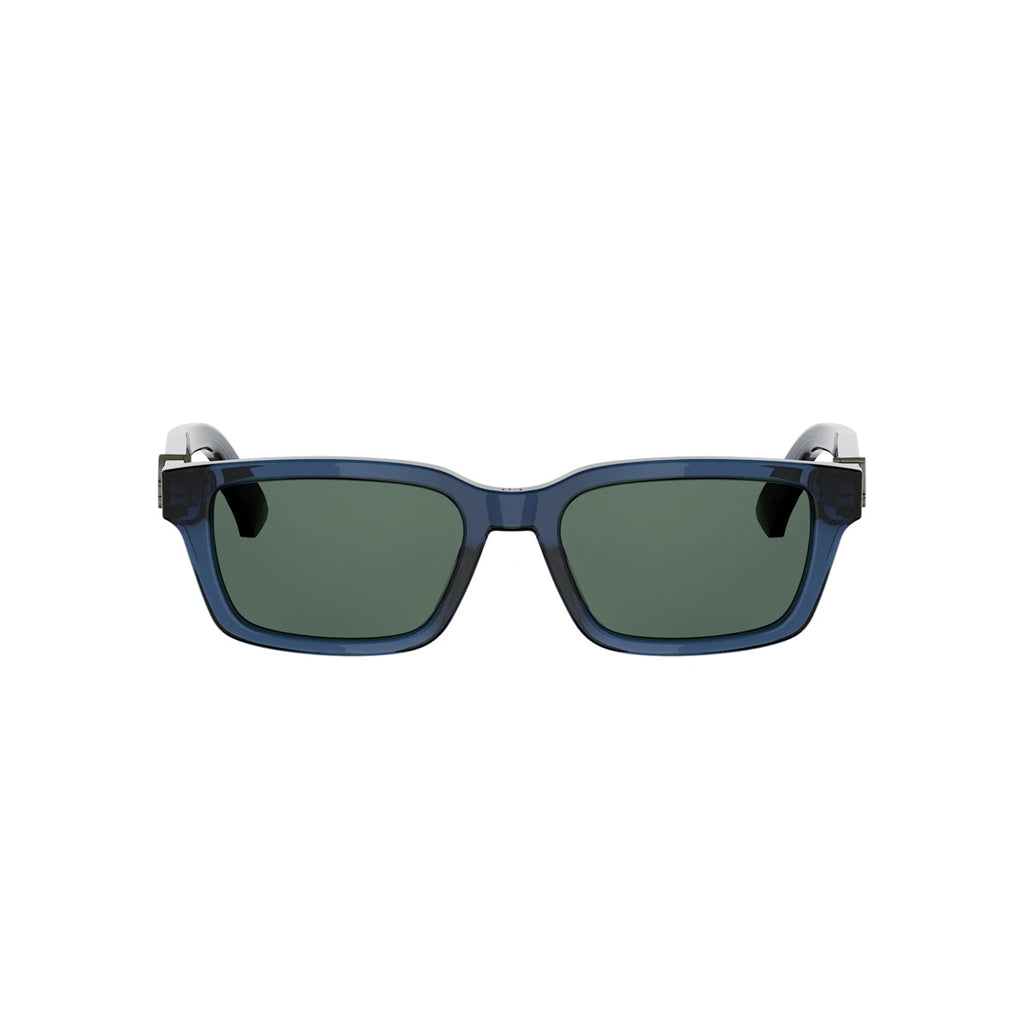 30C0 - Acetate Shiny Blue with Green Normal lenses