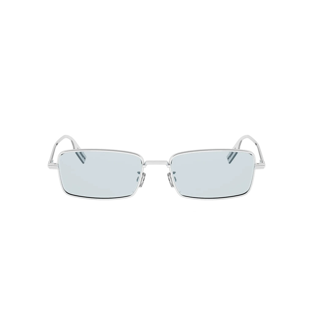 F0B0 - Metal Shiny Silver with Blue Normal lenses