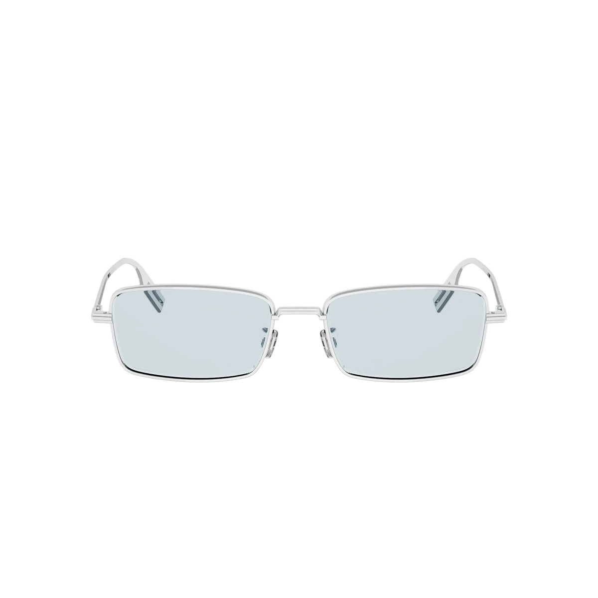 F0B0 - Metal Shiny Silver with Blue Normal lenses