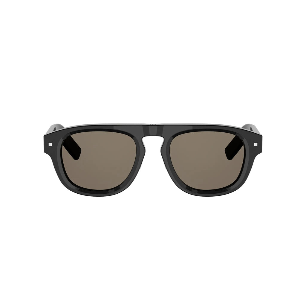 10F0 - Acetate Shiny Black with Brown Normal lenses
