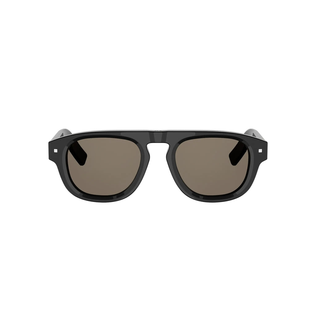 10F0 - Acetate Shiny Black with Brown Normal lenses