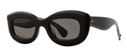 Garrett Leight DOLORES 2139-48-BK/GRY Rectangle Sunglasses