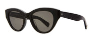 Garrett Leight DOTTIE 2111-BIO BK/SFGRY Cat Eye Sunglasses