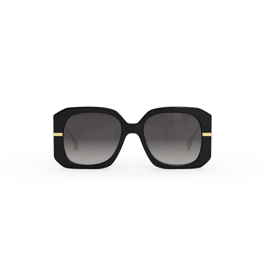 01B - Metal Shiny Black / Gradient Smoke