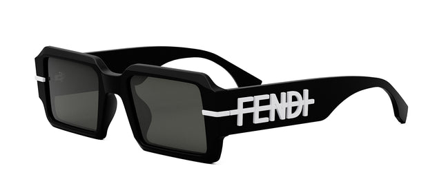 Fendi FENDIGRAPHY FE 40073U 02A Rectangle Sunglasses