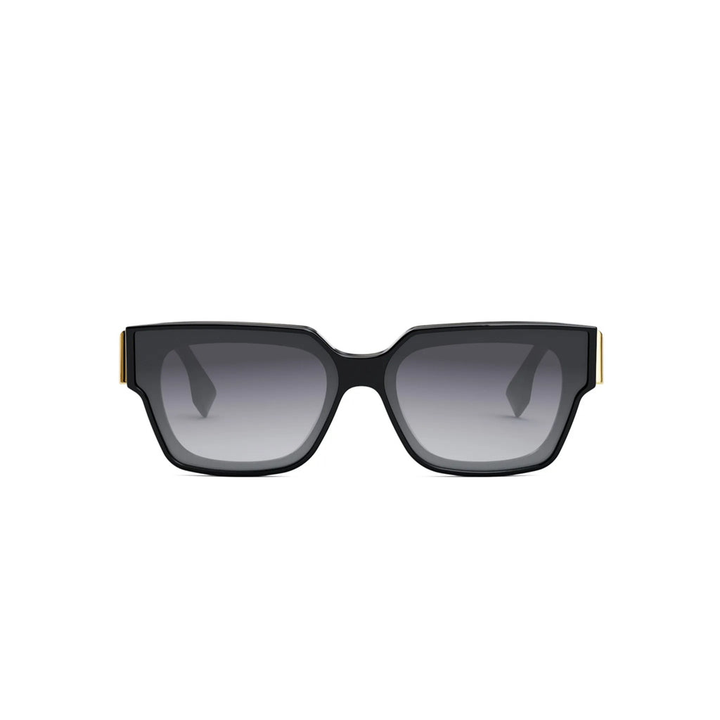 01B - Acetate Shiny Black / Gradient Smoke