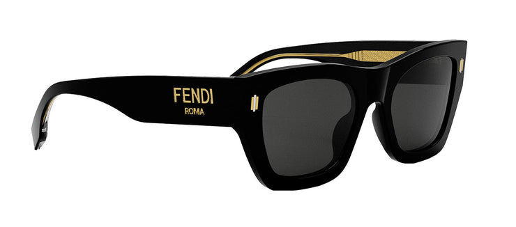 Fendi ROMA FE 40100I 01A Black Cat Eye Sunglasses