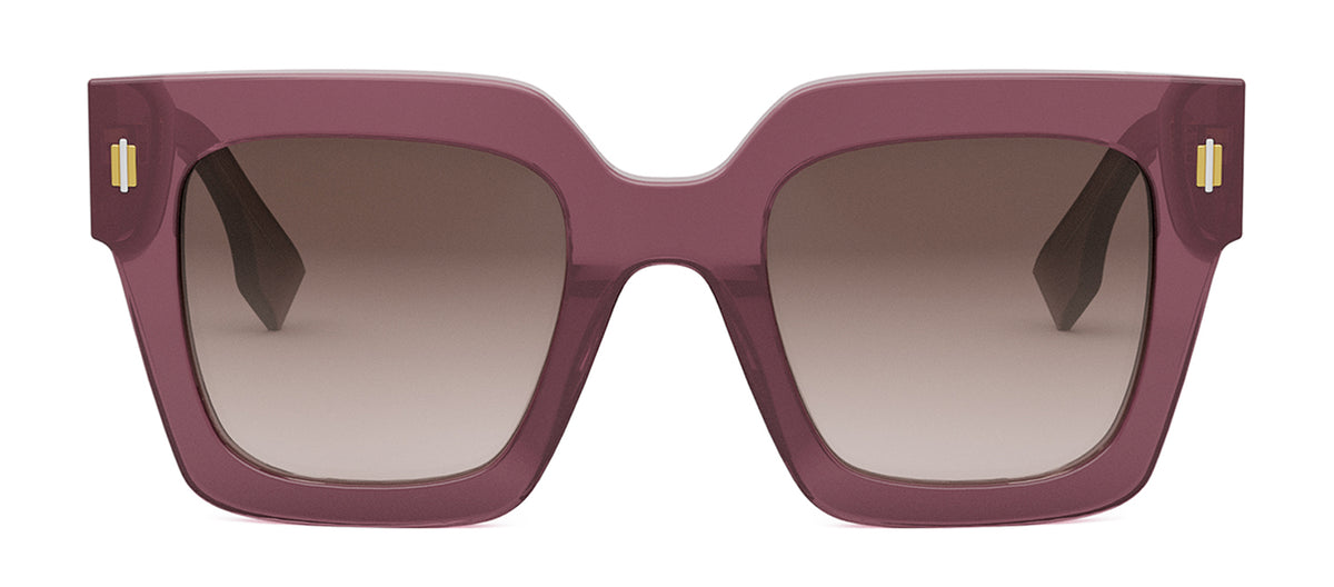 Fendi ROMA FE 40101 F 81F Square Sunglasses