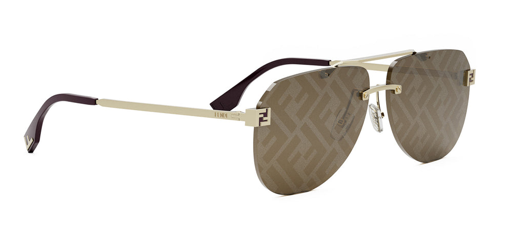 Fendi FE 40115 U 32G Aviator Sunglasses