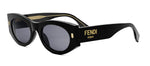 Fendi FE 40125 I 01V Oval Sunglasses