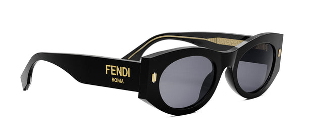 Fendi FE 40125 I 01V Oval Sunglasses