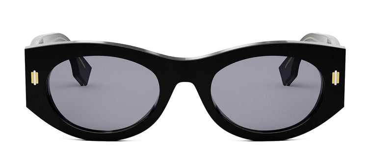 Fendi FE 40125 I 01V Oval Sunglasses