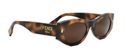 Fendi FE 40125 I 53E Oval Sunglasses