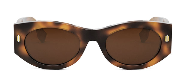 Fendi FE 40125 I 53E Oval Sunglasses