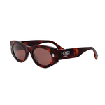 FENDI FE 40125 I 54S Oval Sunglasses